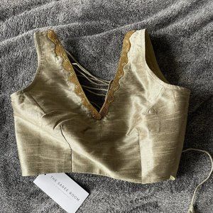 The Saree Room - Taupe Blouse (XS)